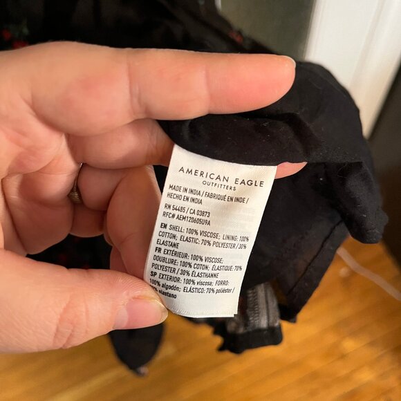 American Eagle Crepe Shirred Chest Dress XXL - Picture 3 of 6